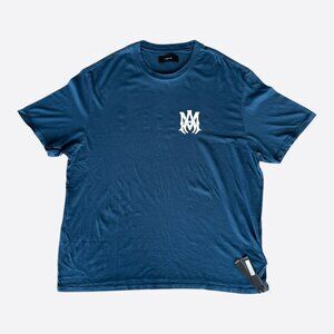 Amiri Blue & White MA Core Logo T-Shirt